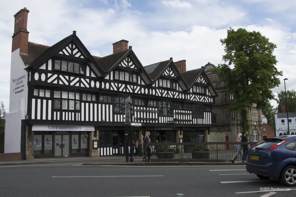 Chester’s famous black-and-white half-timbered architecture